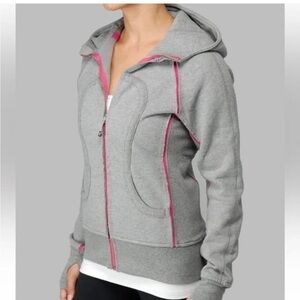 Vintage Lululemon Athletica Scuba Hoodie with Pink Trim (SPECIAL EDITION)